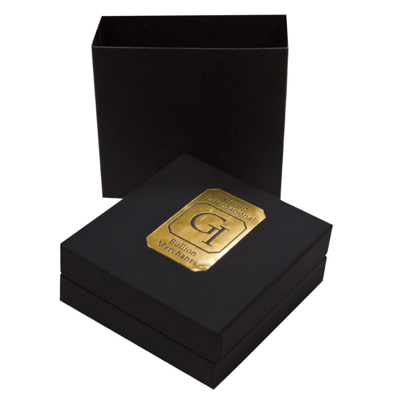 Exclusive Black Gift Box for a Full Gold Sovereign (GI)